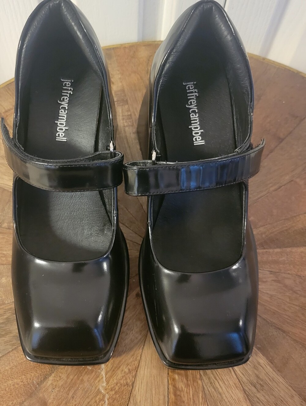 Jeffrey Campbell Reine Chunky Heels Black Size 7